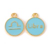 Alloy Enamel Pendants ENAM-S124-01B-16K-2
