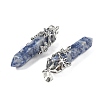 Natural Blue Spot Jasper Pendants G-M450-01P-11-2