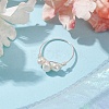 Natural Pearl Finger Rings RJEW-JR00604-02-2