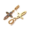 304 Stainless Steel Rhinestone Pendants RB-CBA5CCB-05F-G-3