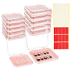20Pcs Transparent Plastic Nail Art Tool Storage Box CON-BC0007-03B-1