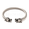 304 Stainless Steel Cuff Bangles BJEW-E094-19AS-2