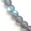 Synthetic Moonstone Beads Strands G-F142-10mm-02-3