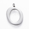 Tarnish Resistant 304 Stainless Steel Pendants STAS-F129-O-P-2