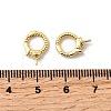 Brass Fold Over Clasps KK-I364-36G-3