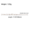 Alloy Link Bracelets BJEW-Q695-02MS-NR-2