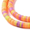 Handmade Polymer Clay Beads Strands CLAY-R089-3mm-014-4
