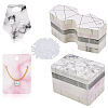 Yilisi Marble Pattern Paper Necklace & Earring Display Cards DIY-YS0001-26-3