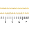 Brass Rondelle Link Chain Necklaces for Women X-NJEW-K282-04G-5