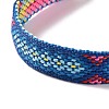 Polyester-cotton Braided Rhombus Pattern Cord Bracelet FIND-PW0013-001A-23-3