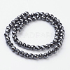 Non-Magnetic Synthetic Hematite Beads Strands HEMA-4D-2