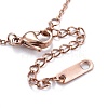 304 Stainless Steel Pendant Necklaces NJEW-I232-23RG-4