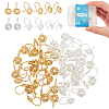 DICOSMETIC 60Pcs 2 Colors Brass Spiral Clip-on Earrings for Women FIND-DC0001-85-1