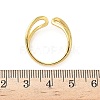 Brass Micro Pave Cubic Zirconia Cuff Rings RJEW-H258-17G-5