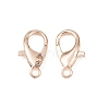 Zinc Alloy Lobster Claw Clasps E102-RG-4
