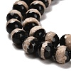 Natural Tibetan Striped Pattern dZi Agate Beads Strands G-B079-B01-01-4