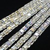 Electroplate Glass Beads Strands EGLA-D018-8x8mm-M3-2