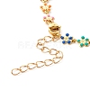 Brass Enamel Link Chain Bracelets BJEW-JB06420-5