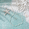 Plastic Pearl Round Beaded Anklets & Toe Ring Sets WG9A75F-01-3