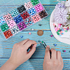 360Pcs 18 Colors Drawbench Glass Round Beads GLAD-SC0001-01-3