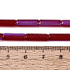 Electroplate Transparent Glass Beads Strands EGLA-Q132-02A-E03-4