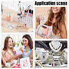 PVC Earring Organizer Display Stands for Jewelry Display Rack EDIS-WH0011-06D-5