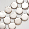 Shell Pearl Beads Strands SSHEL-R044-07D-1