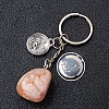 Natural Cherry  Blossom Agate Keychain PW-WG6B815-20-1
