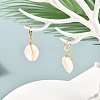 Natural Cowrie Shell Beads Dangle Earrings for Girl Women EJEW-JE04641-01-2