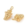 Ocean Theme Brass Charms KK-F902-07C-G-2