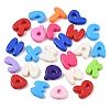 Opaque Acrylic European Beads AC-CBAE09B-04-1