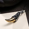 Punk Style Stainless Steel Pendant Necklaces NJEW-BB34059-3