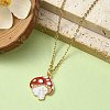 8Pcs 4 Styles Autumn Theme Alloy Enamel Pendants ENAM-YW0003-38-5