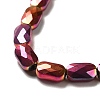 Electroplate Glass Beads Strands X-EGLA-F150-FP01-3