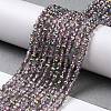 Transparent Electroplate Glass Beads Strands LS-GLAA-H021-01B-HP02-3