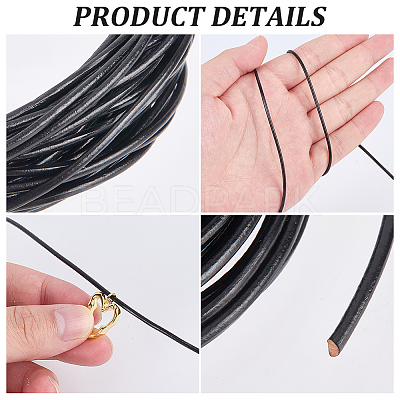 Cowhide Leather Cord DIY-CL0001-23C-1