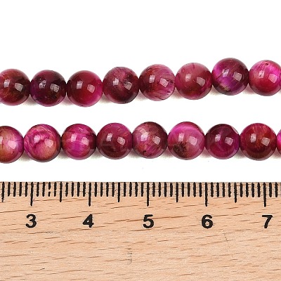 Grade AB Natural Tiger Eye Beads Strands X-G-F591-18-6mm-05-1