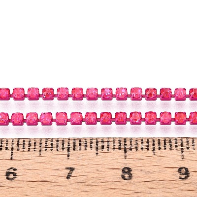 Iron Rhinestone Cup Chains CH-T006-05B-19-1