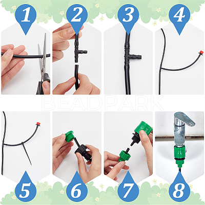 PVC Automatic Water Drippers Irrigation Devices for Indoor and Outdoor Plants AJEW-WH0348-132C-1
