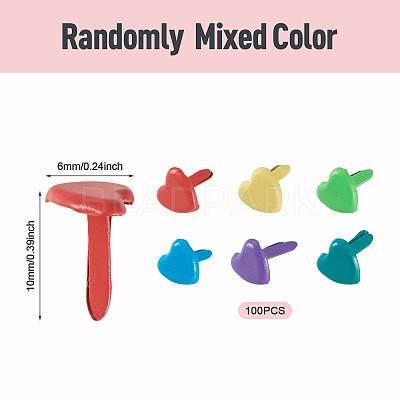 1 Bag Spray Painted Iron Fasteners Brads SCRA-TADJ0001-01B-1