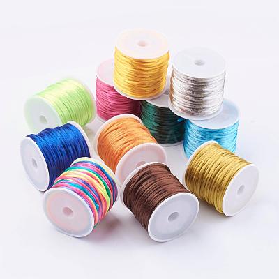 Nylon Satin Rattail Cords NWIR-L006-1.5mm-M-1