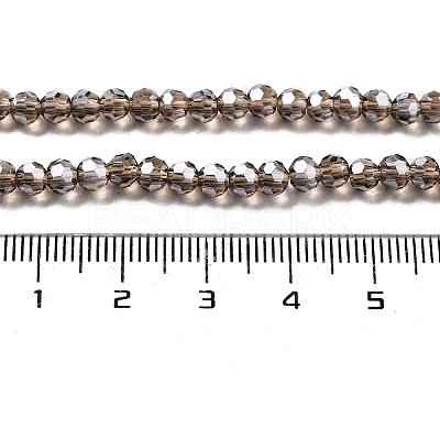 Electroplate Transparent Glass Beads Strands EGLA-A035-T4mm-A16-1