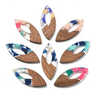 Resin and Walnut Pendants FIND-R051-12-1