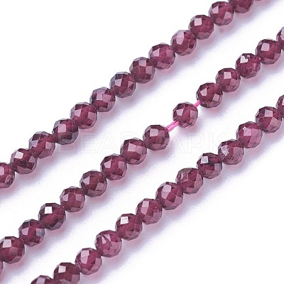 Natural Garnet Beads Strands G-F619-17A-3mm-1