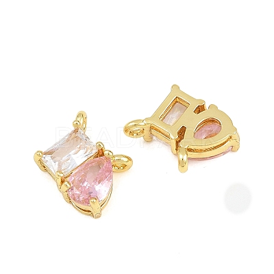 Brass Pave Cubic Zirconia Charms CU-CBA6A75-03G-05-1