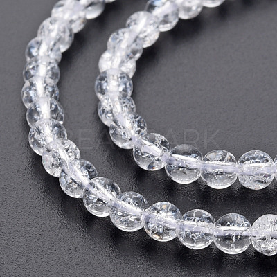 Crackle Glass Beads Strands GLAA-S192-B-006A-1