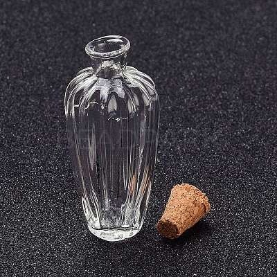 Glass Cork Bottles LS-AJEW-O032-05C-1