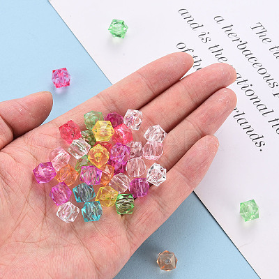 Transparent Acrylic Beads TACR-Q259-10mm-V-01-1