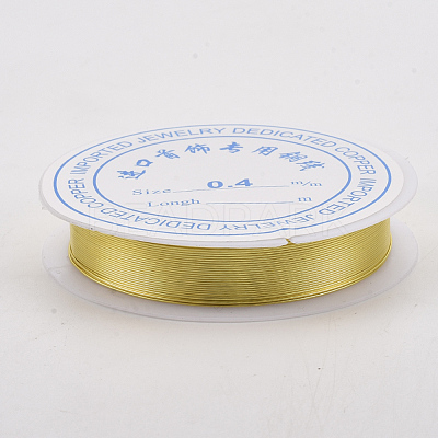 Round Copper Jewelry Wire X-CWIR-Q006-0.7mm-G-1