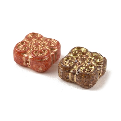 Baking Paint Glass Beads DGLA-G004-01D-1